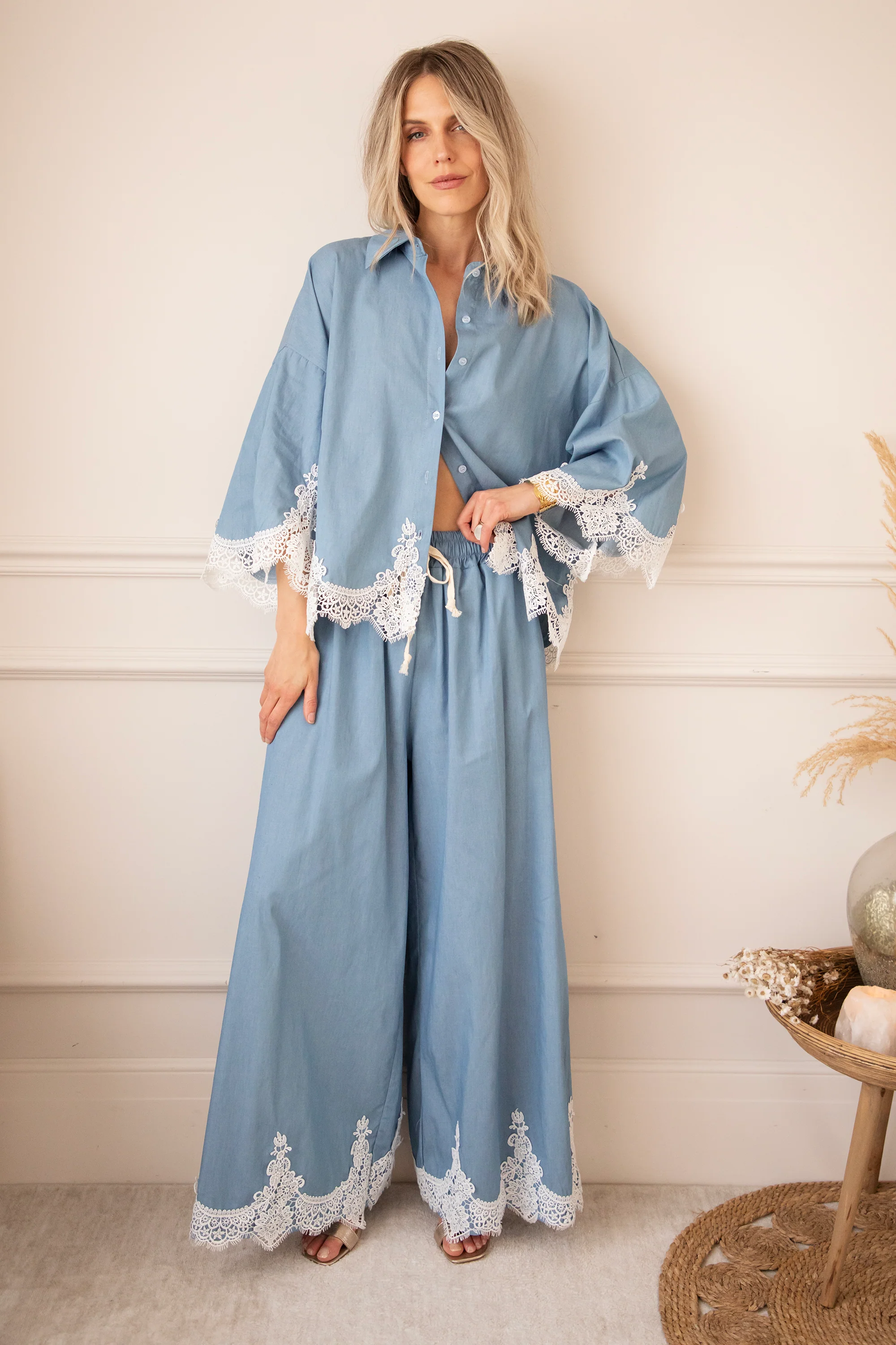 Lucy Lace Blue - Broek - Image 10