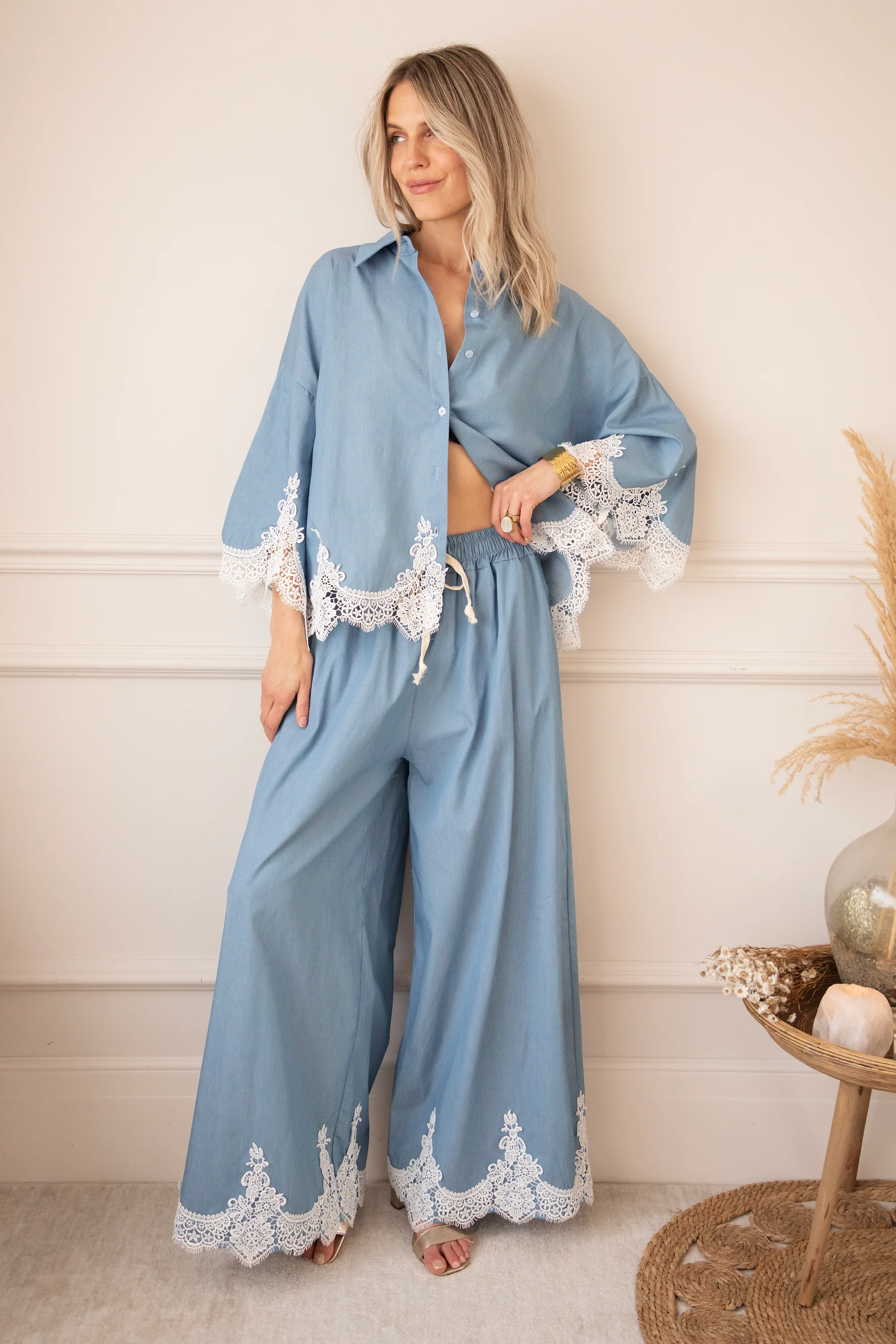 Lucy Lace Blue - Broek - Image 9